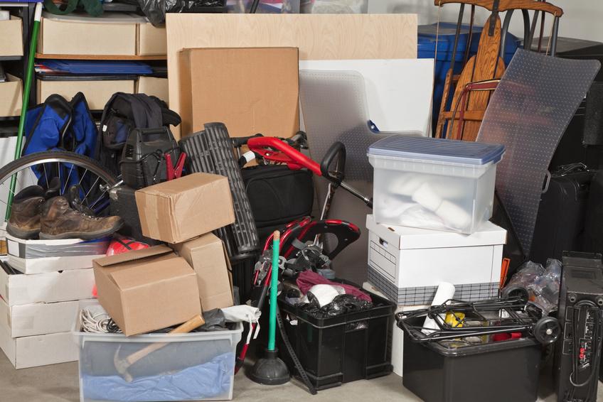 Clutter in a garage