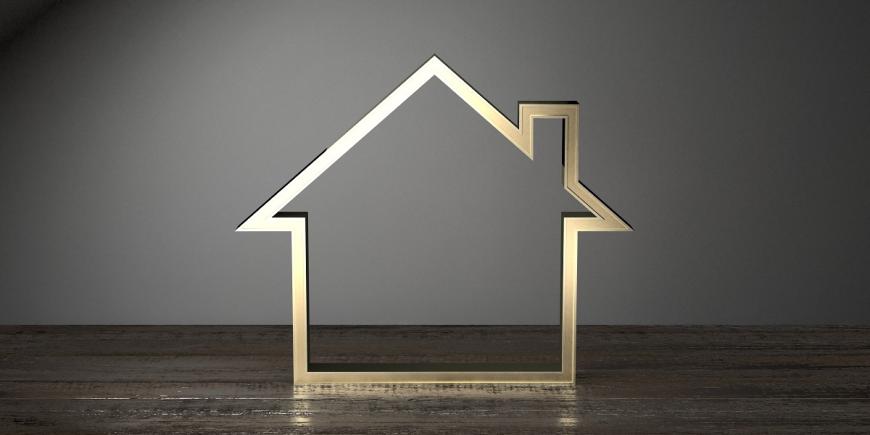 gold house outline